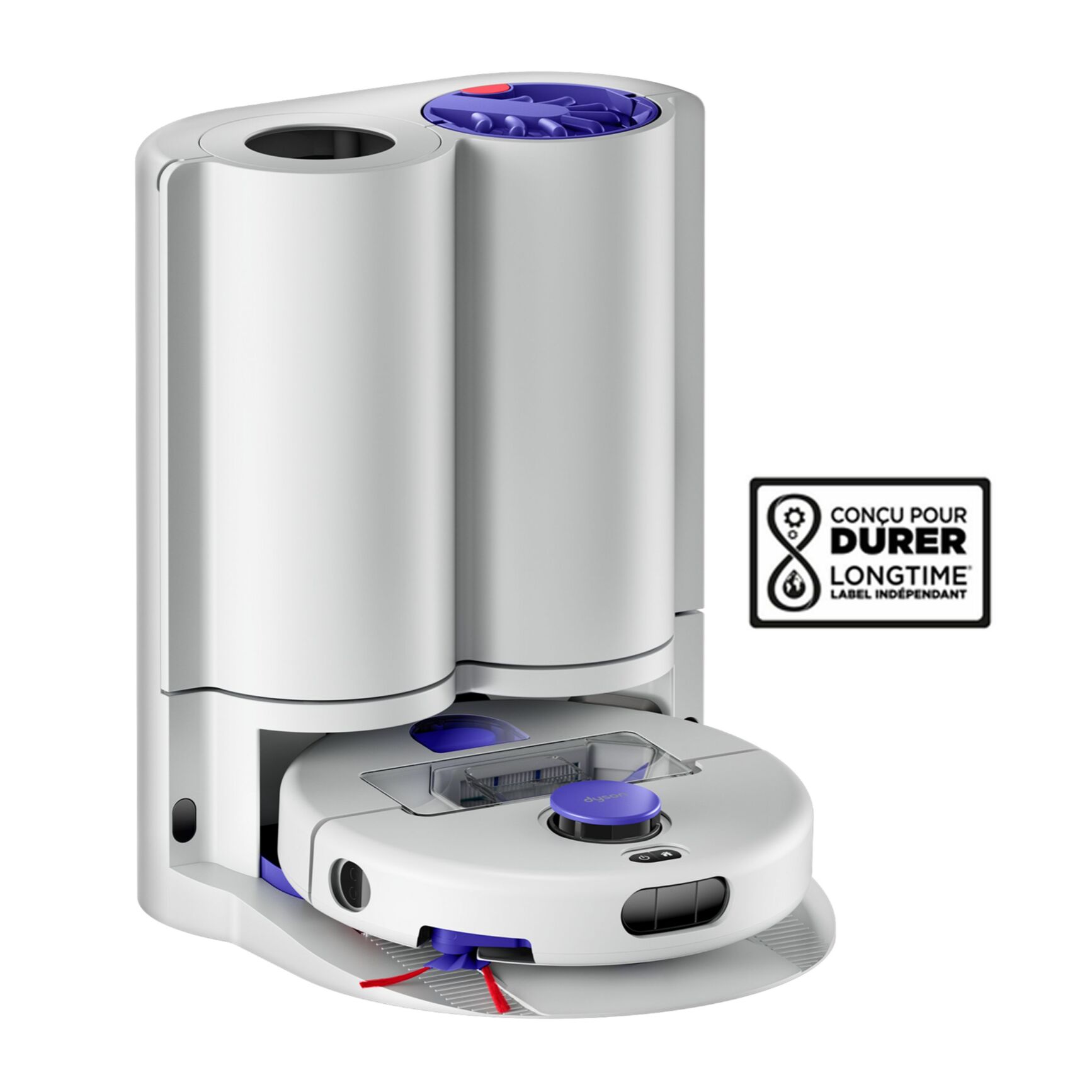 Robot aspirateur laveur Dyson R2 Nurovi™ Wash+Dry (gris pâle/bleu vinca)