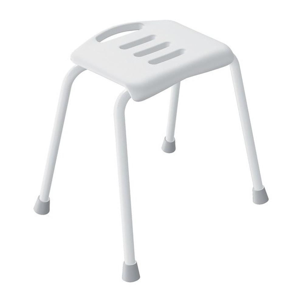 Tabouret Salle de bain Inoxydable Blanc Spirella