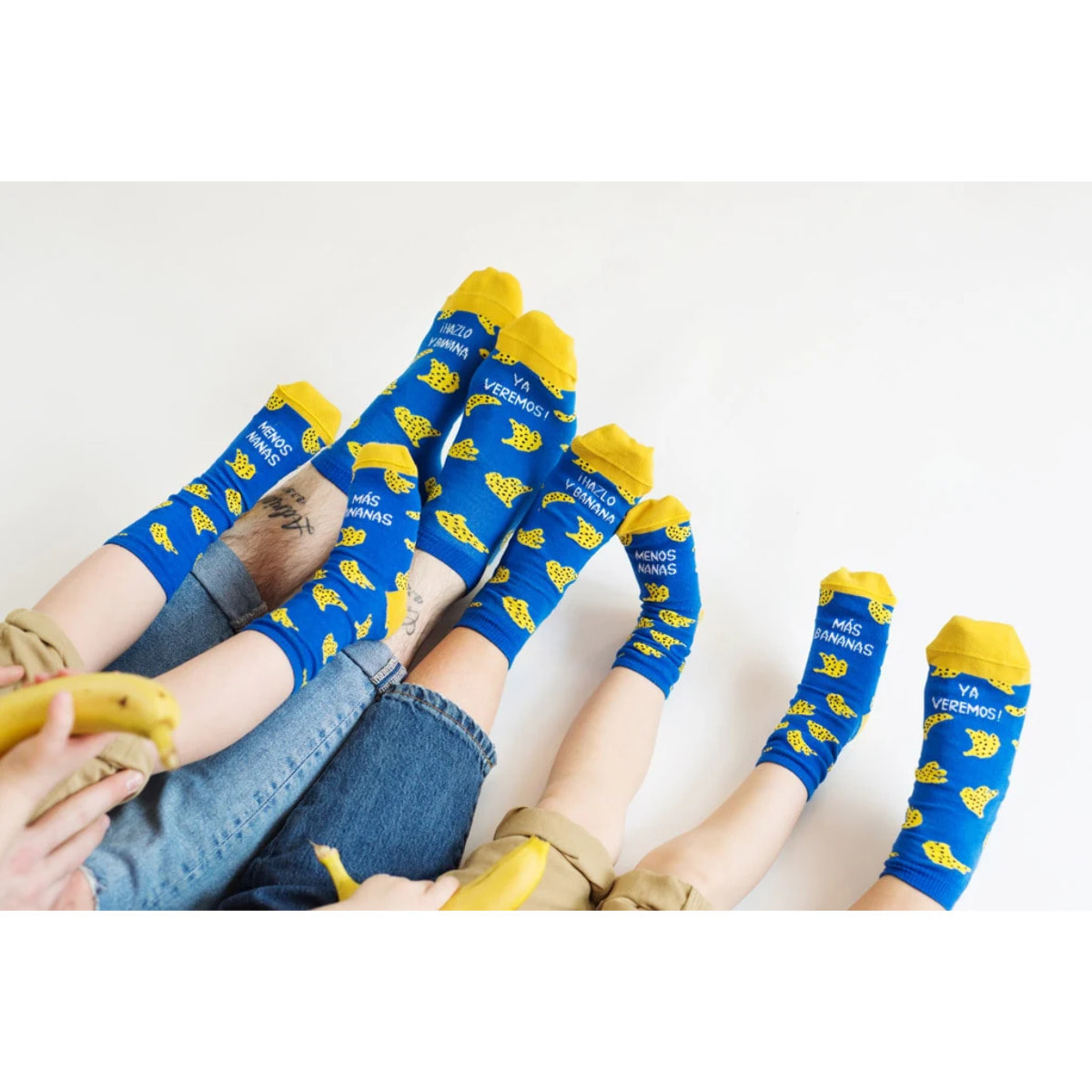 Mini Calcetines "Menos nanas más bananas" talla 23-26