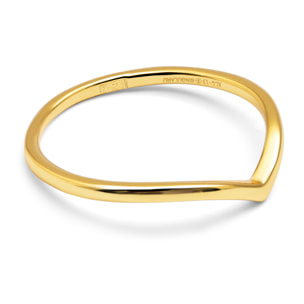 Anelli Peak Argento Placcato Oro