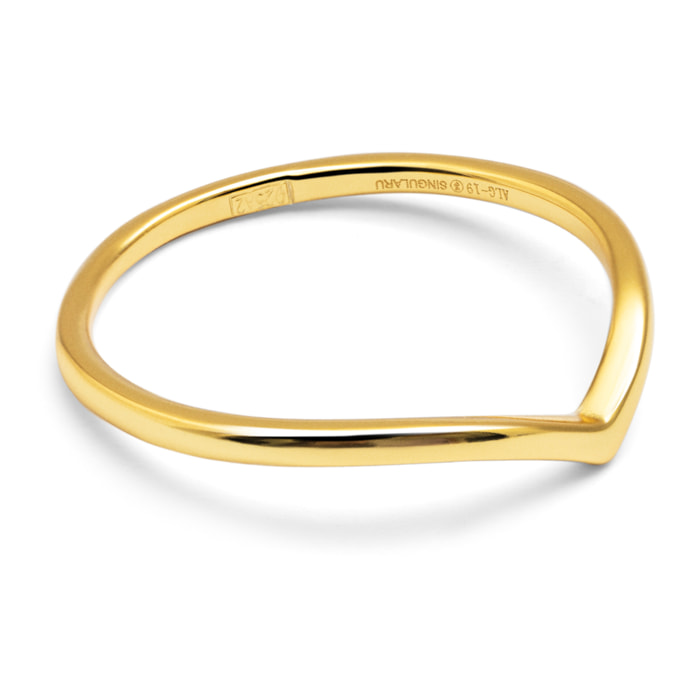 Anelli Peak Argento Placcato Oro