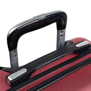 Juego De Maletas Rígidas Abs Itaca Simoa Granate
