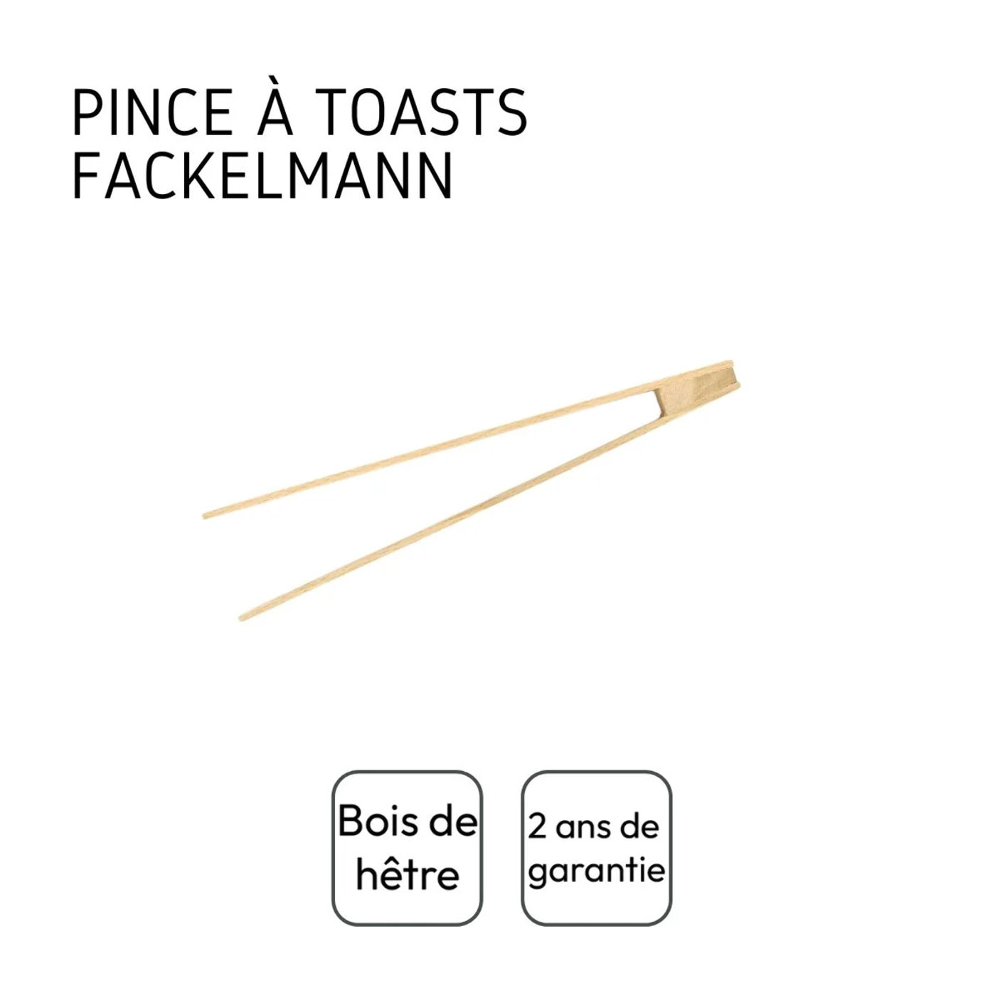 Pince de cuisine en bois 25 cm Fackelmann Wood Edition