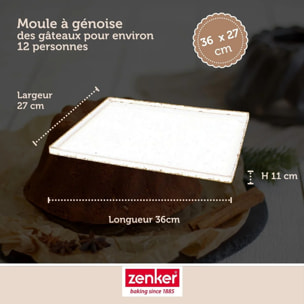 Moule à génoise et biscuit roulé en silicone 36 x 27 cm Zenker Sweet Sensation