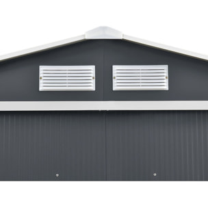 Abri de jardin métal "Vegas" - 8,83 m² - Gris