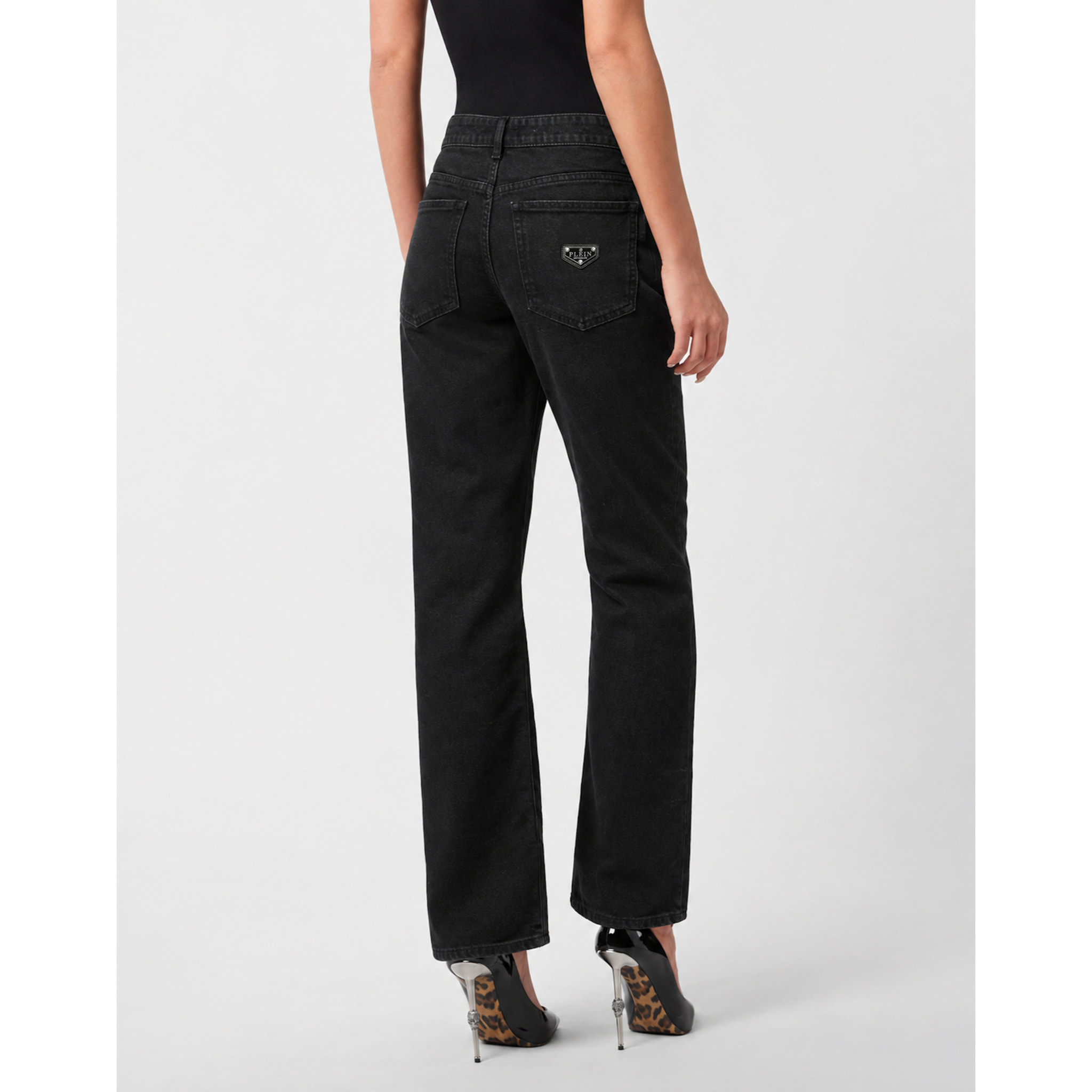 PHILIPP PLEIN Vaqueros de corte recto BASIC