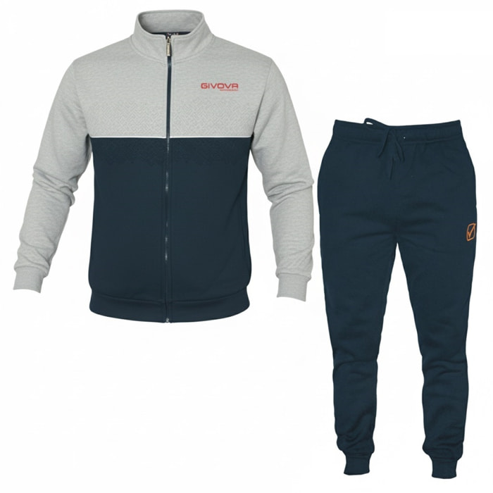 Set Homewear Uomo GIVOVA Felpato Full Zip