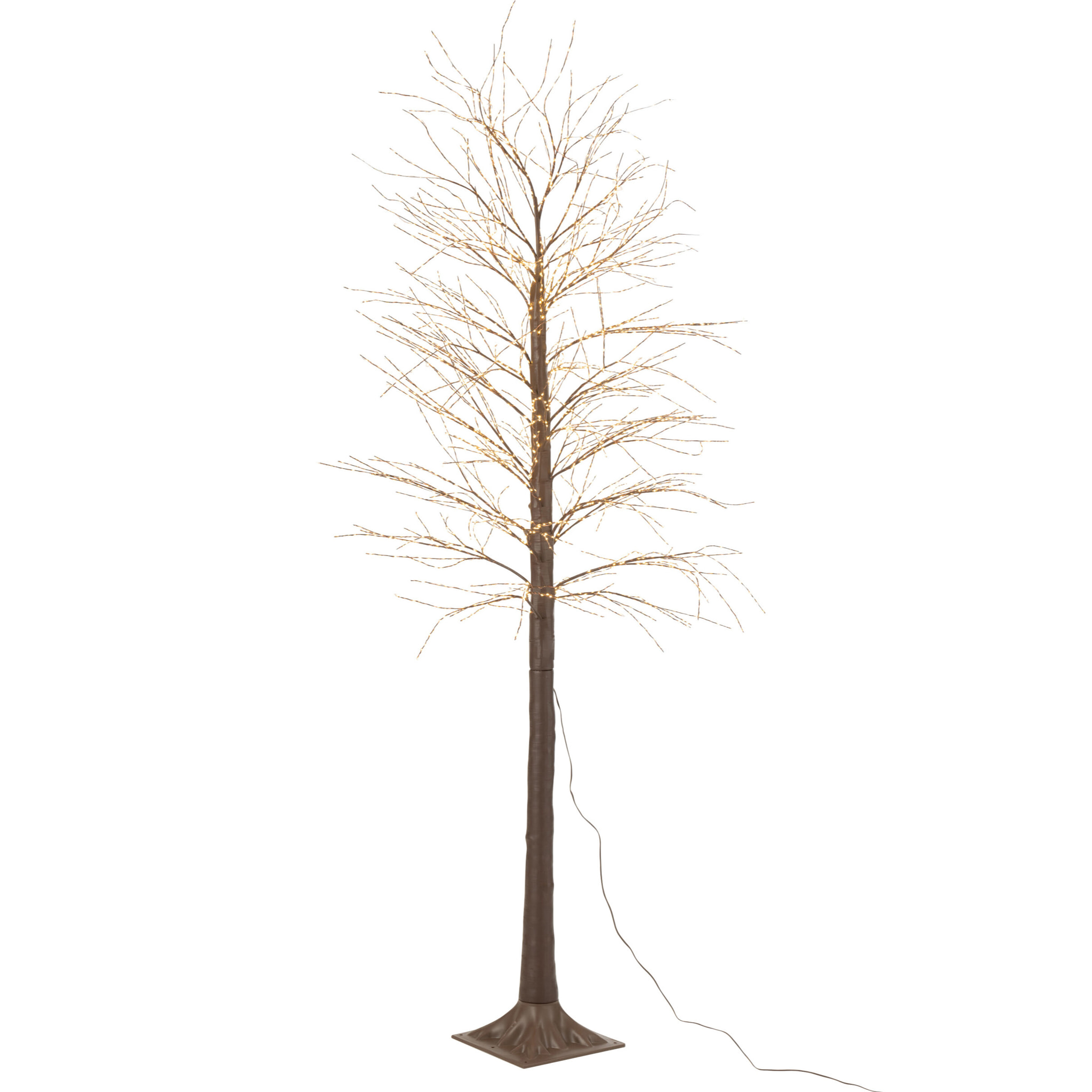 J-Line décoration Arbre 3000 Led - métal - brun - large - LED