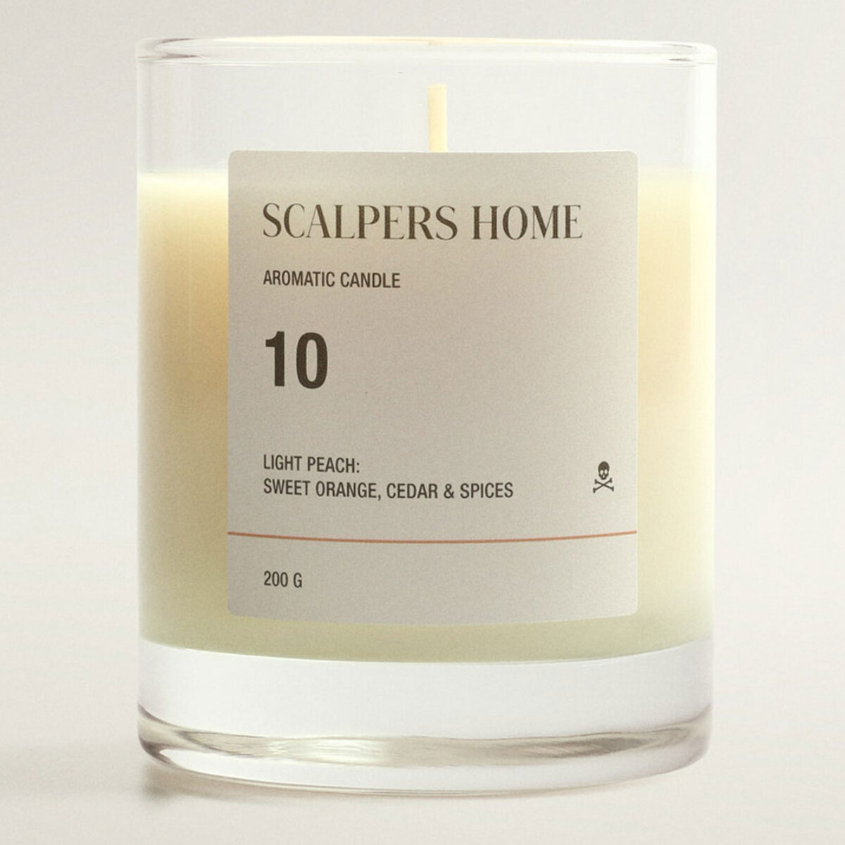 Vela aromática 200gr aroma light peach scalpers