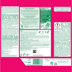 Air Wick Ambientador Eléctrico - Ambientador difusor inteligente con tecnología Anti-Fading con aroma a Flor de Cerezo y Frambuesa - Aparato y Recambio