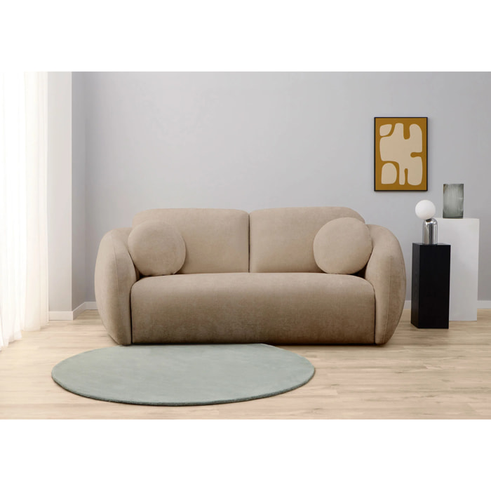 Sofá Cama Luxe - Apertura Italiana - Colchón Matrimonio - Tejido Hoary Lavable - 2 Cojines incluídos - Múltiples colores - 5 Años de Garantía