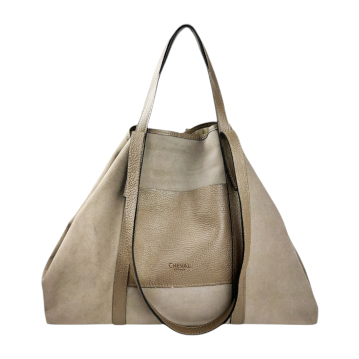 Bolso de Hombro Cheval Firenze Formentera F/W Gris Pardo Claro