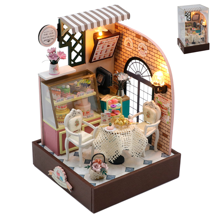 Pastelería Dulce Diario. Maqueta 3D realista con gran detalle y luces led.