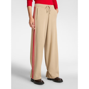 Elena Mirò - Pantalones de punto de pierna ancha - Beige