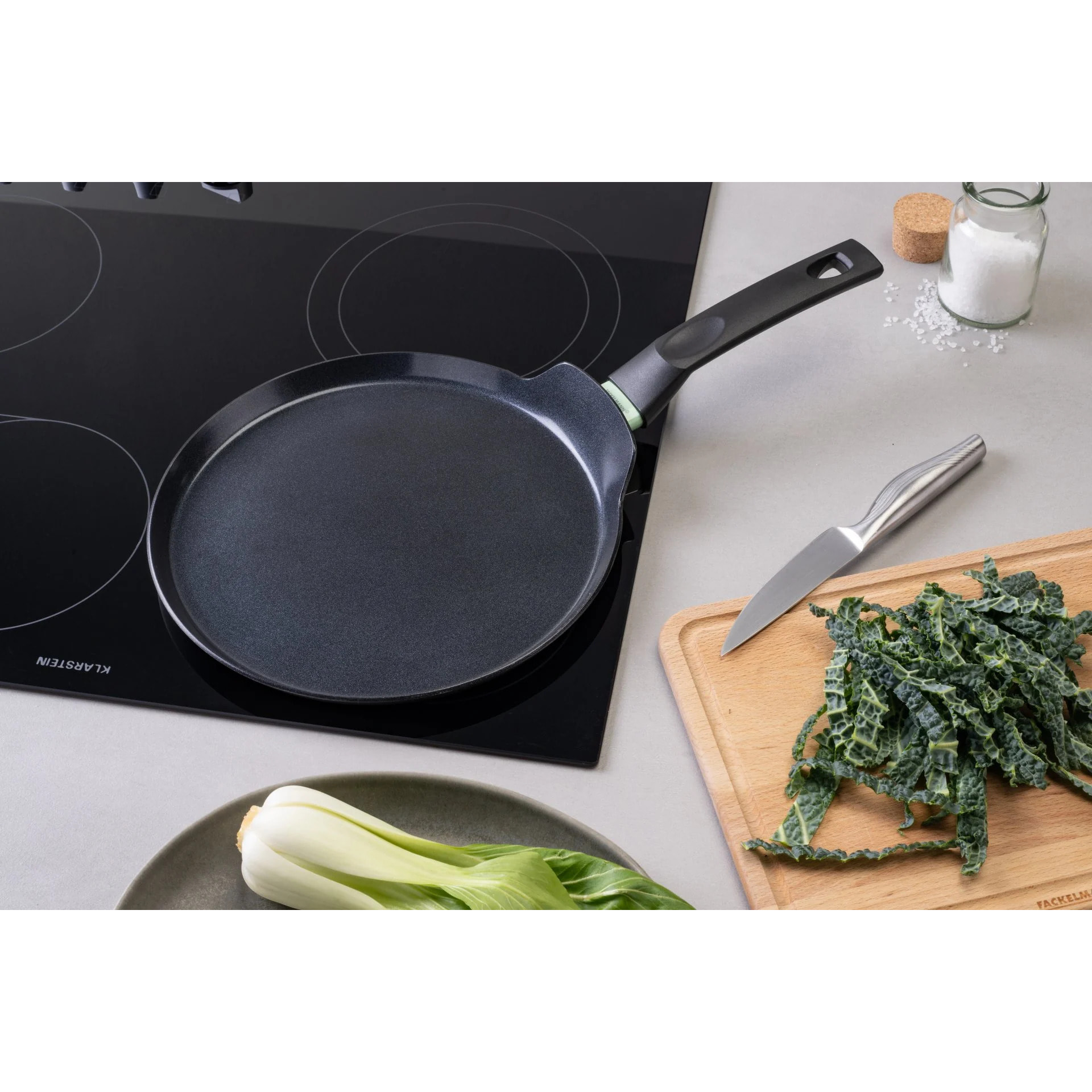 Crêpière 26 cm aluminium revêtement céramique antiadhésif sans PFAS Fackelmann Brandao