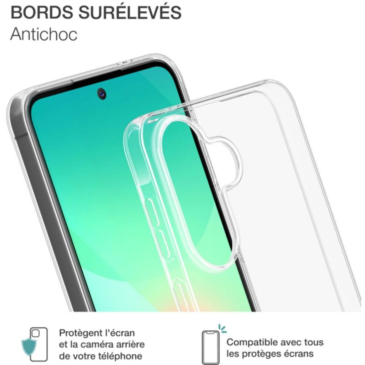 Coque BIGBEN CONNECTED A57 5G Silisoft transparente recyclé
