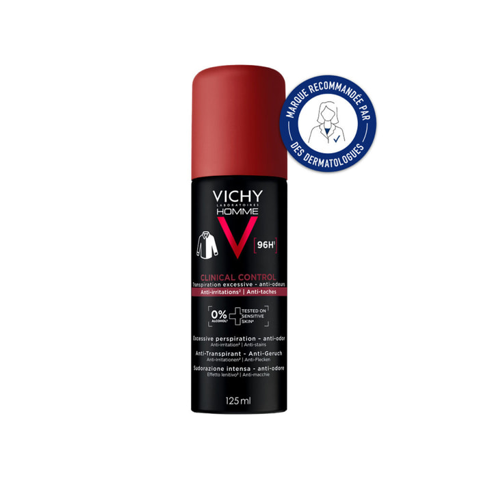 Vichy Homme - Anti-Transpirant Extrême 96h pour Homme