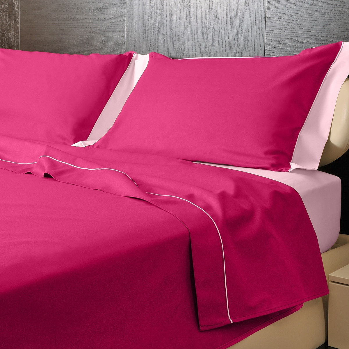Completo letto Double-Color IPERSAN Fuxia/Rosa