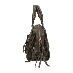 Borsa a spalla da donna - Modello Erisia - Vera pelle - 25.0 x 15.0 x 10.0 cm