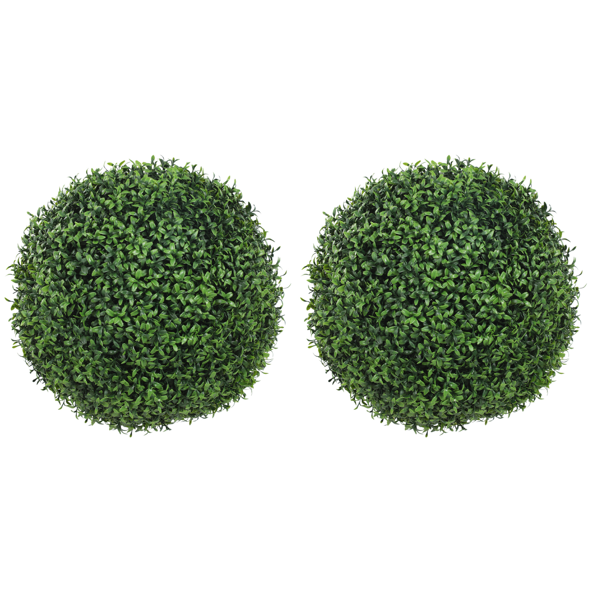 Lot de 2 boules de buis artificielles  dia. 42 cm vert