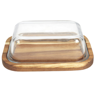Beurrier Verre Acacia  19x14cm A1/m12