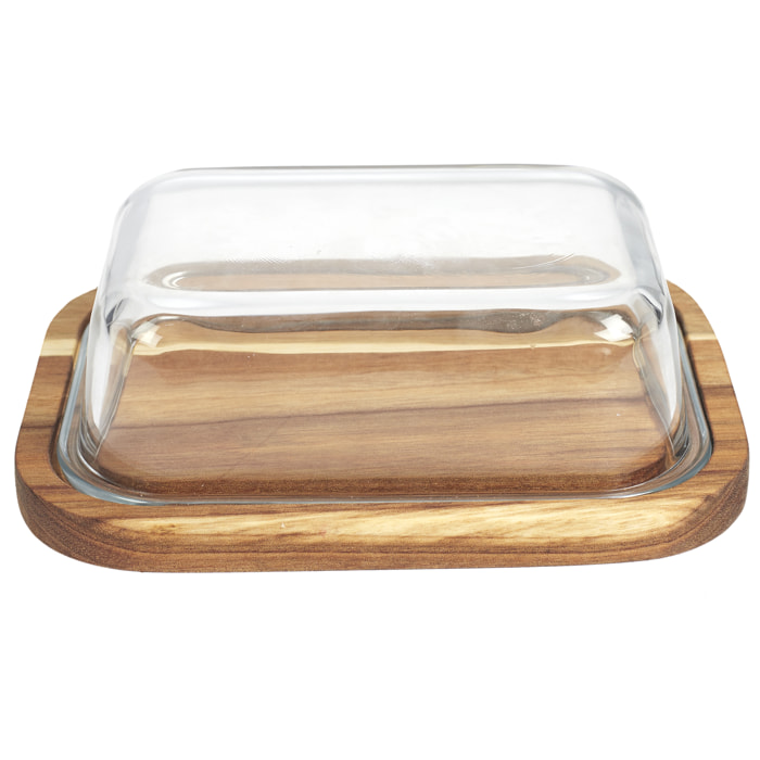 Beurrier Verre Acacia  19x14cm A1/m12