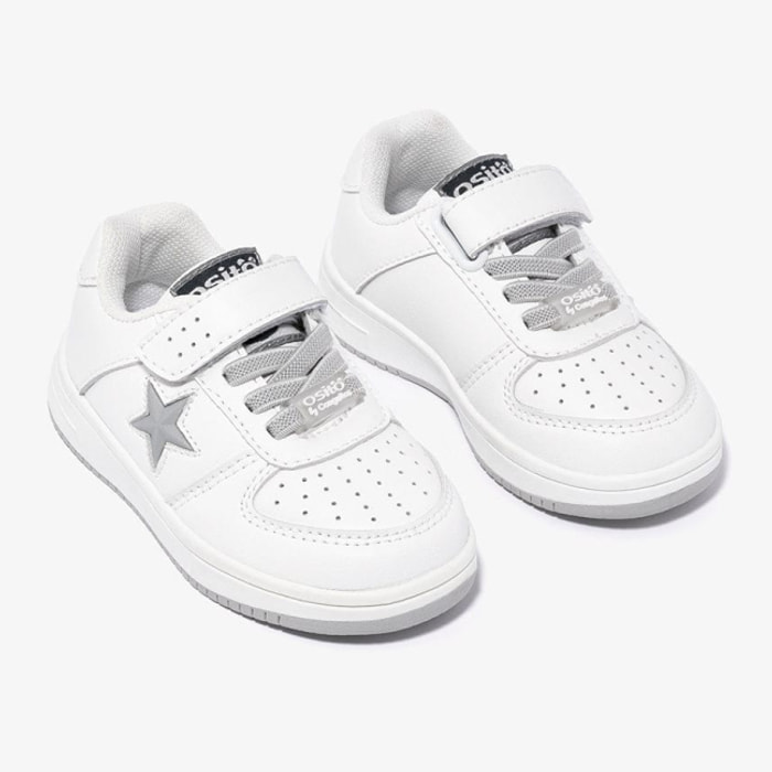 Sneakers bianche luminose per bambini