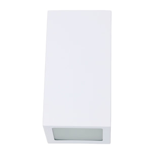 FORLIGHT Aplique de pared exterior Karen Big acabado Blanco IP44 15W E27