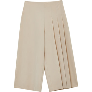 Pantalone culotte con pieghe