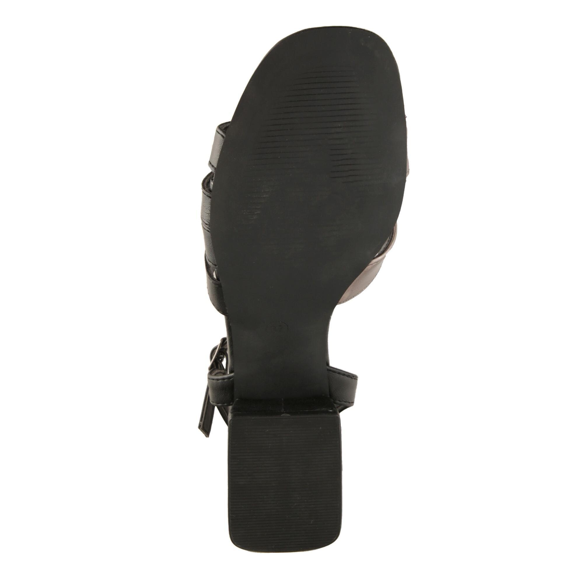 Sandali con tacco comodo quadrato