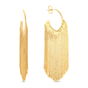 Pendientes Niydra acabado oro amarillo 18k