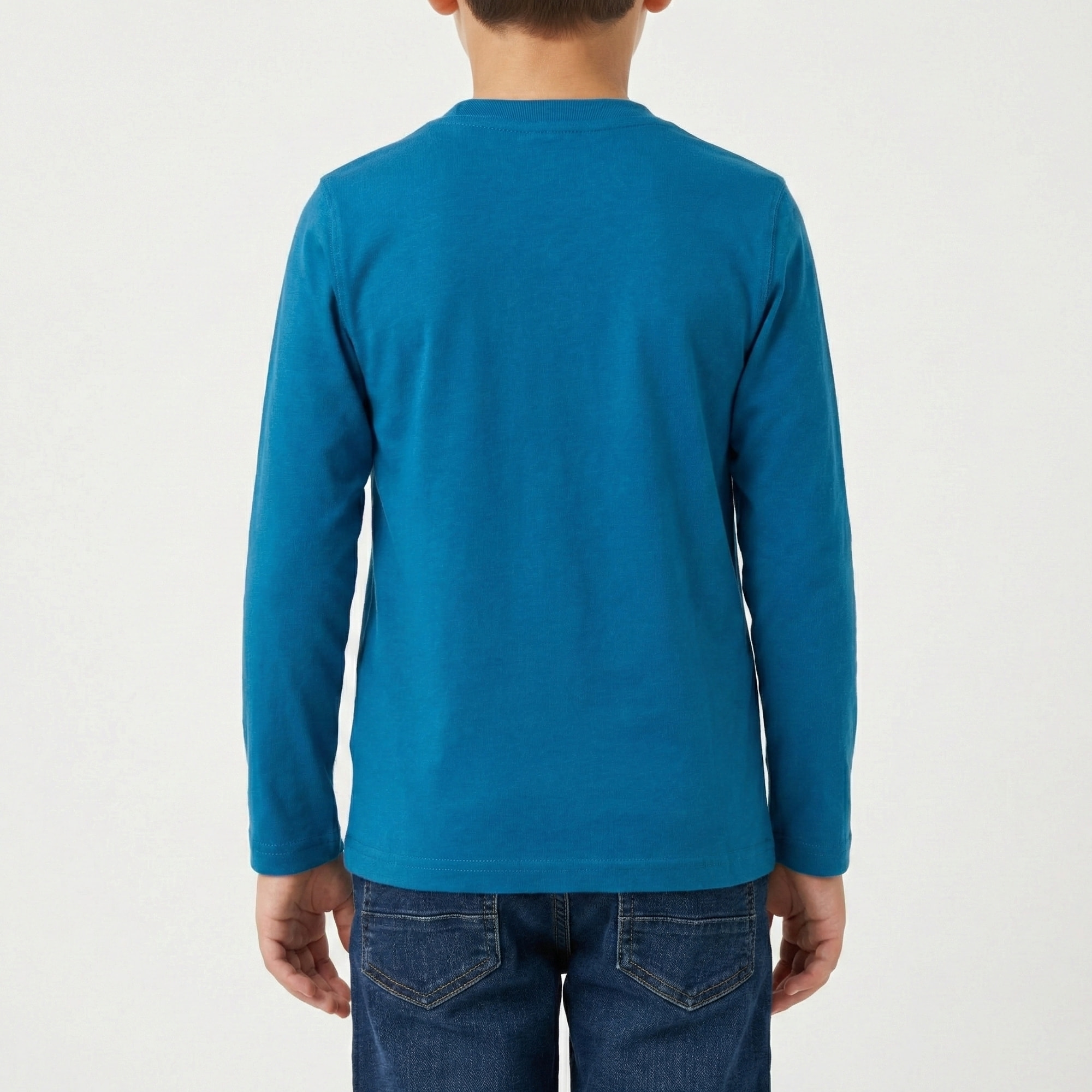 T-shirt manica lunga con stampa logo Polo Club St Martin Blu