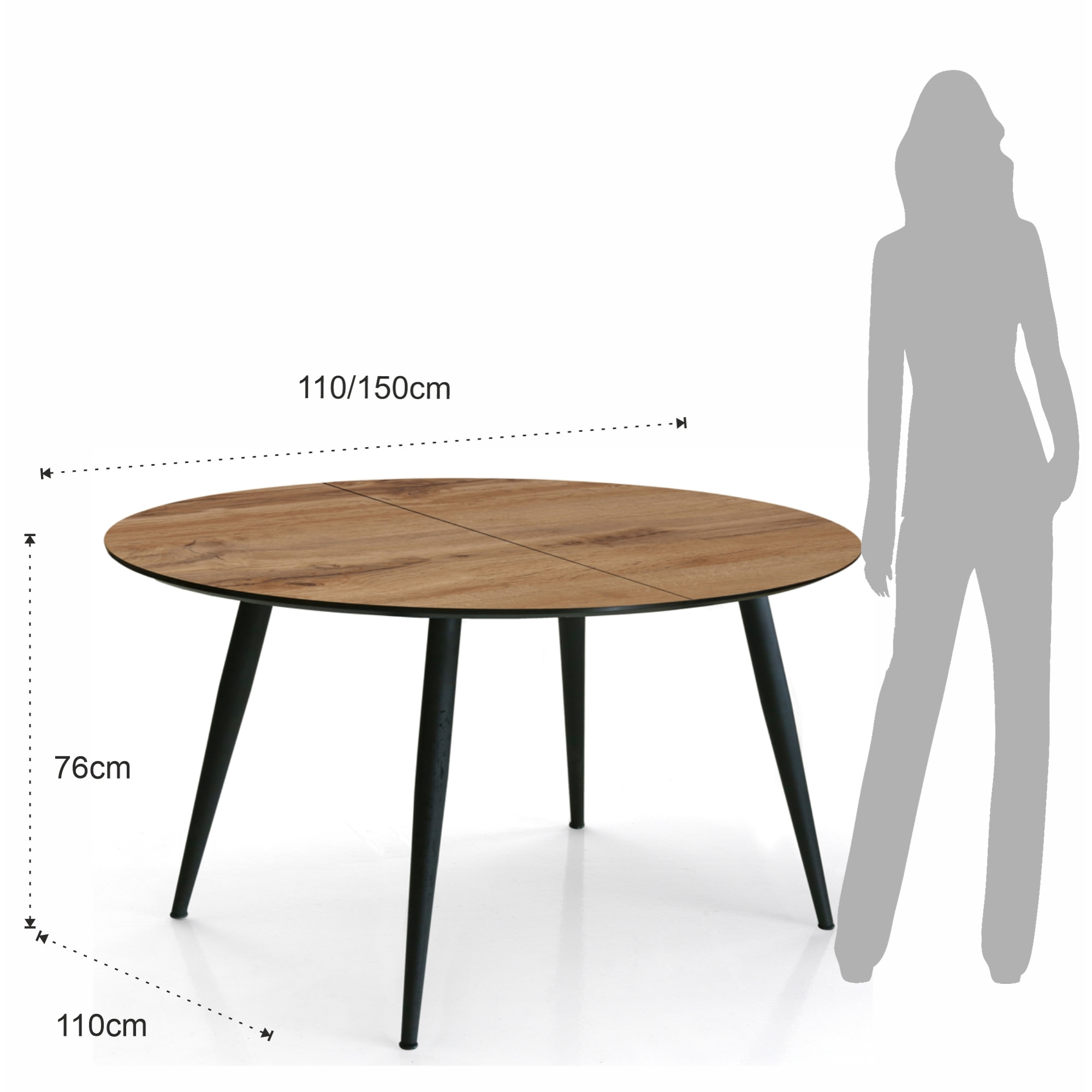 Tomasucci Table extensible VALDI Incolore