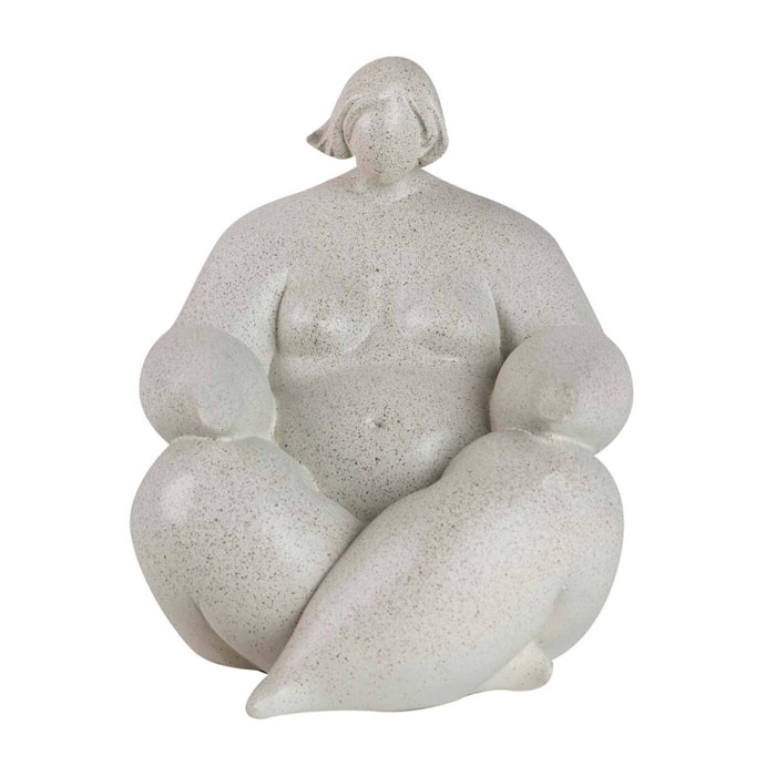 Figura Mujer Resina Yoga 21x19x22 Cm