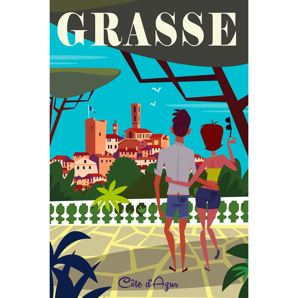 Tableau voyage à grasse Tableau alu Dibond