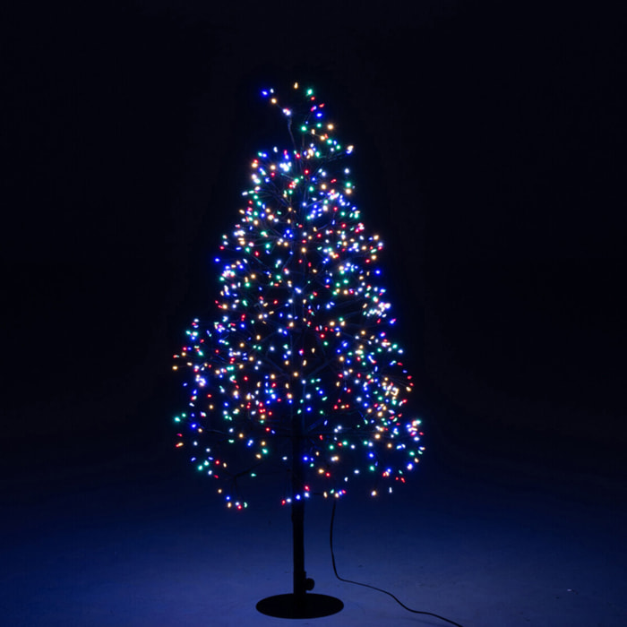 J-Line décoration Arbre Multicolore - acier - noir - small - LED
