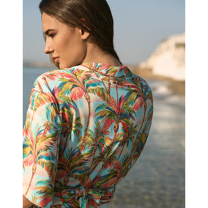 Camisa Manga Corta Multicolor - Lalter