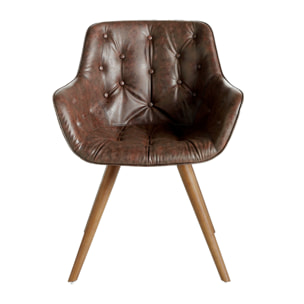 Silla Angel Cerda de polipiel 65x46x78cm