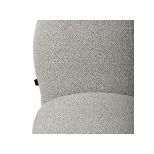Chaise rotative 180° en tissu bouclette - BÉRANGÈRE