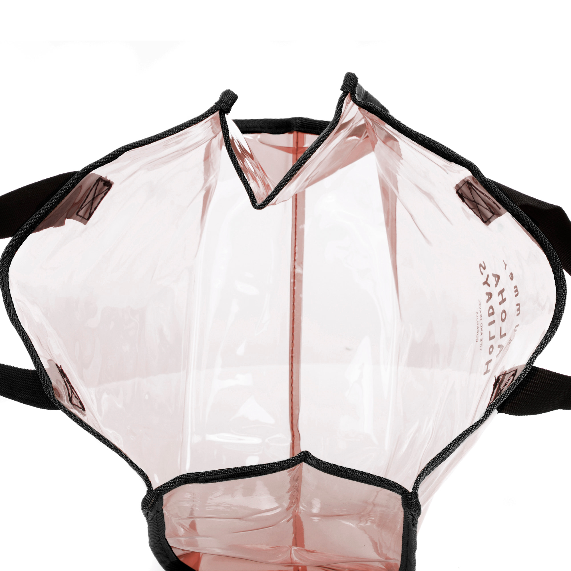 Zeme bolso shopper de PVC transparente.