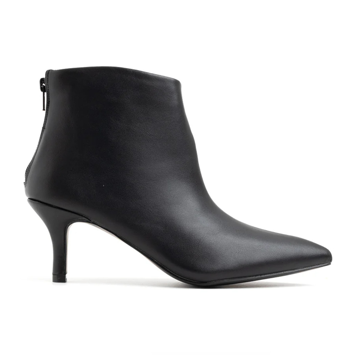 Tronchetto a punta con tacco a spillo - NERO