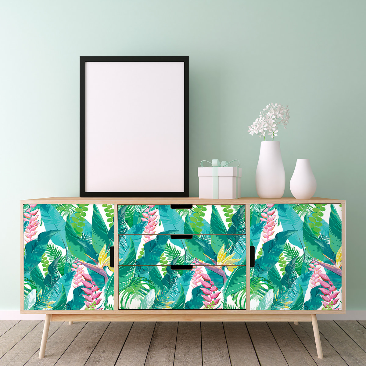 Sticker meuble tropical Tumaraa 60 x 90 cm