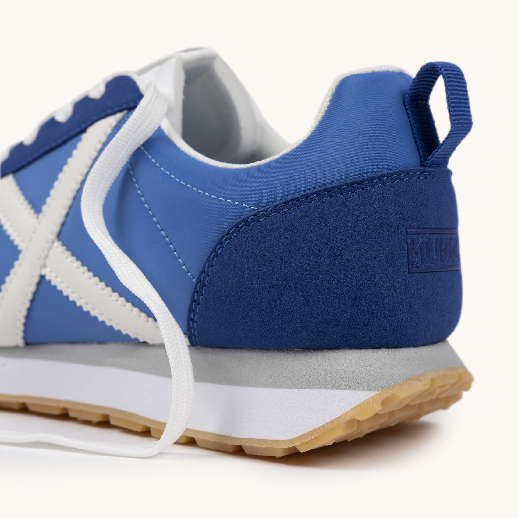 Zapatilla Deportiva de Nylon y Serraje Azul MUNICH RUSH 07