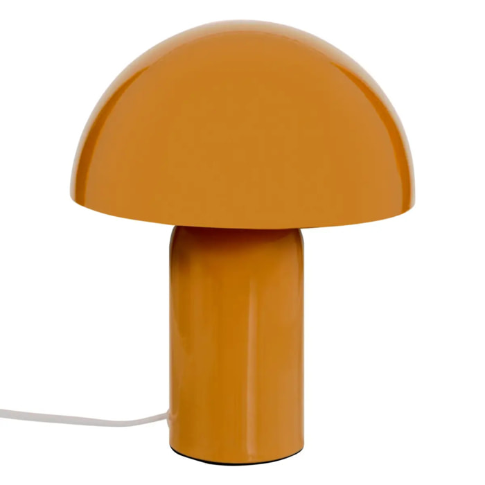 Lampe champignon secteur Lito ocre H24,5cm