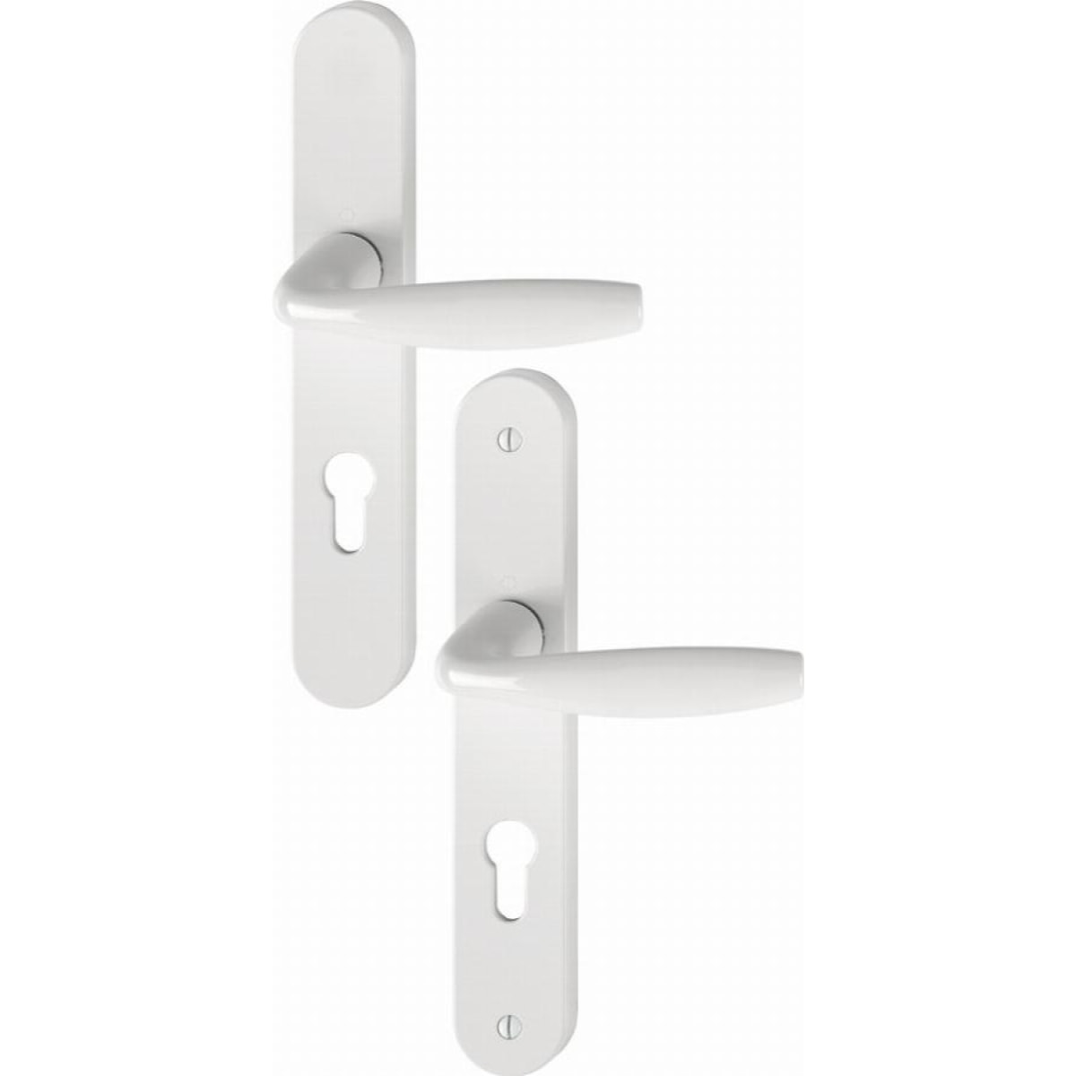 Ensemble sur plaque New-York 1810/300M HOPPE Blanc Pur Clé i PZ-70 - 3281178
