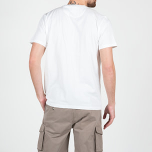 T-shirt basic con logo ricamato