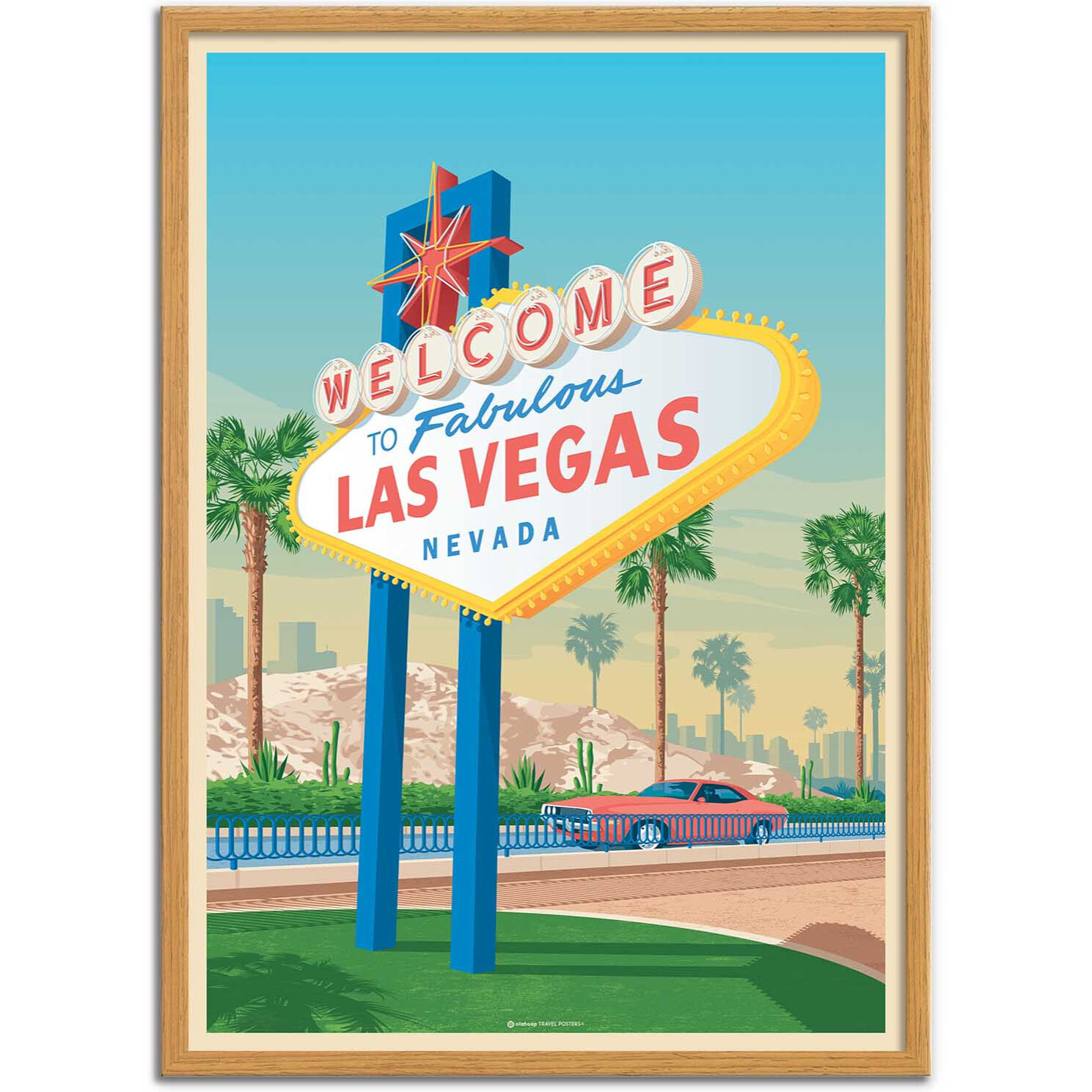 Affiche - Las Vegas - Olahoop Travel Posters