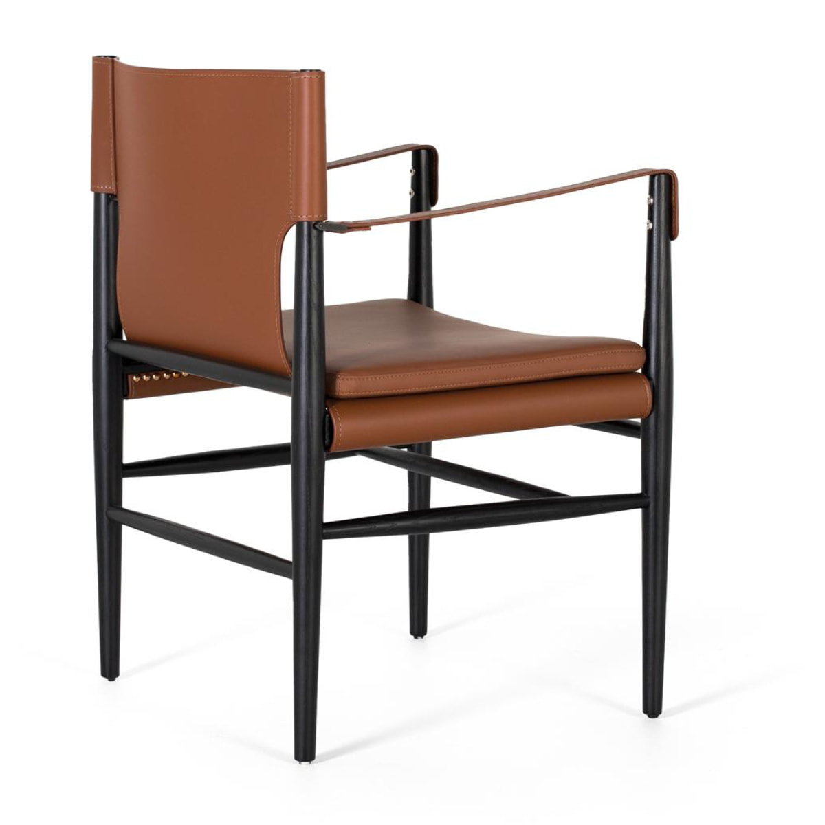 Sillón de Cuero Sintético 57 Cm Estilo Contemporáneo Elegante