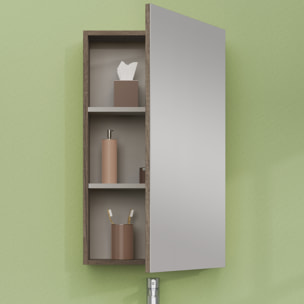 ARMOIRE DE TOILETTE, Alday, 48cm, Bois Nebraska