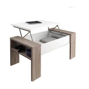 Tomasucci Table de rangement JAMES OAK Multicolore